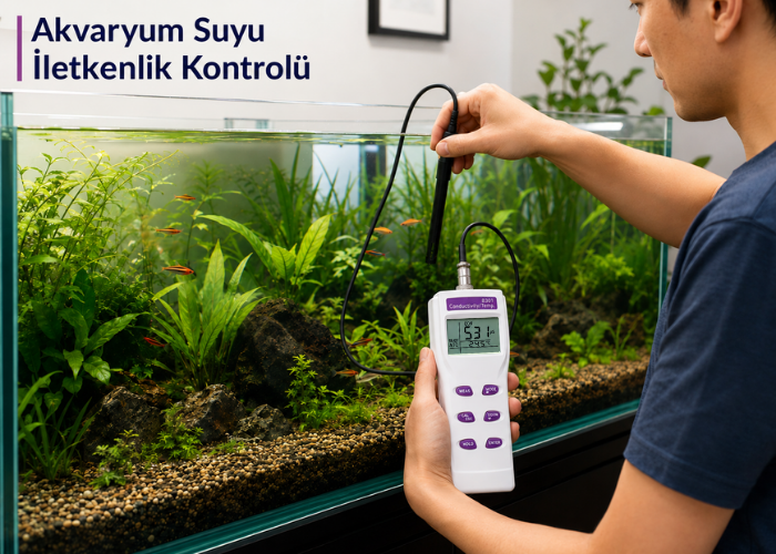 AZ 8301 iletkenlik ve sıcaklık ölçer ile akvaryum suyu kontrolü